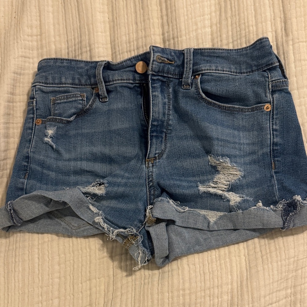 Universal Thread Blue Distressed Jean Shorts